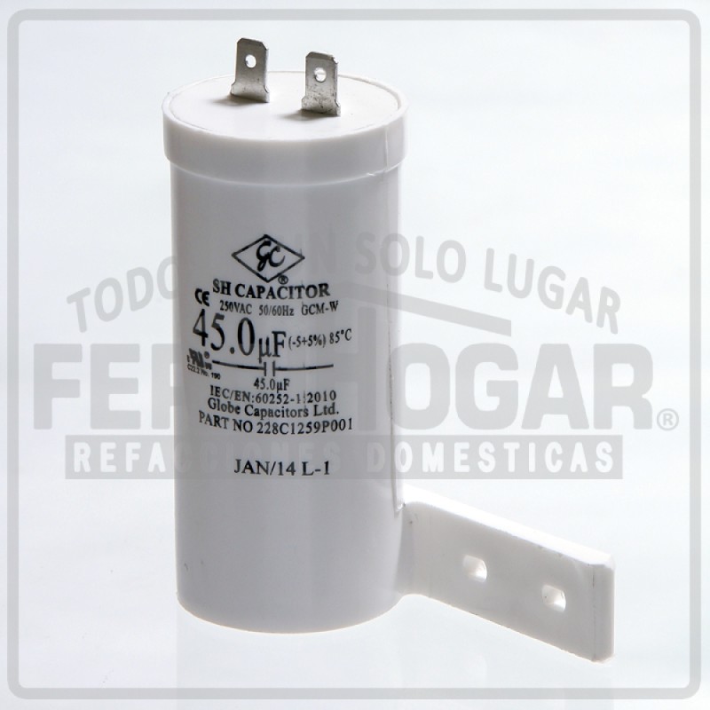 CAPACITOR LAVADORA OLIMPIA G4 DIGITAL 45 MFD