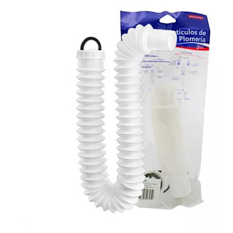 CESPOL FLEXIBLE PARA FREGADERO 1 1/2 PULGADAS