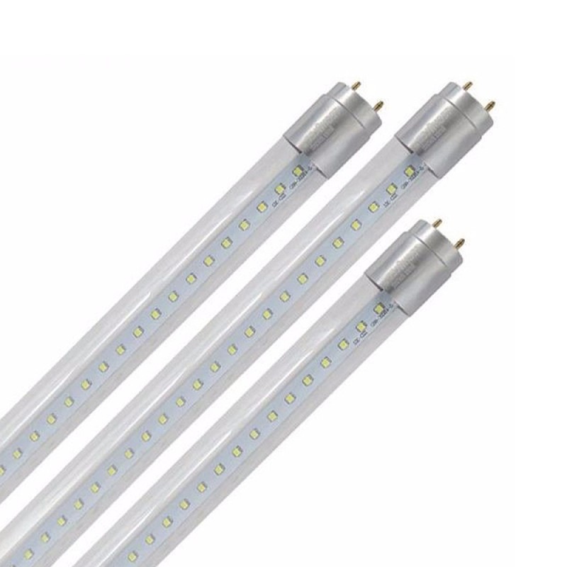 FOCO LARGO LED 18W 1.20 MTS TRANSPARENTE CON BASES