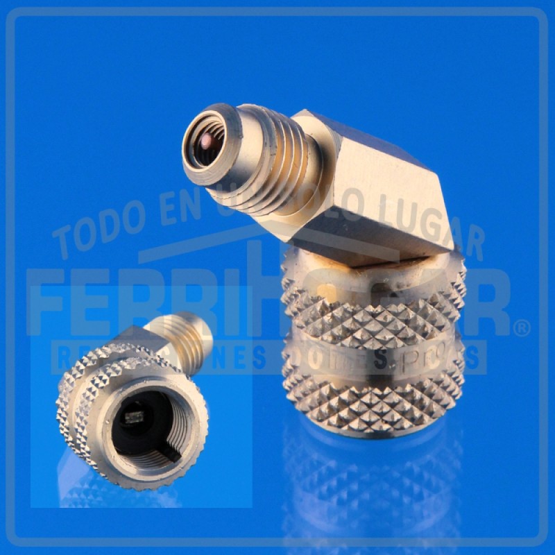 ADAPTADOR CARGA DE GAS R-410A ANGULADO