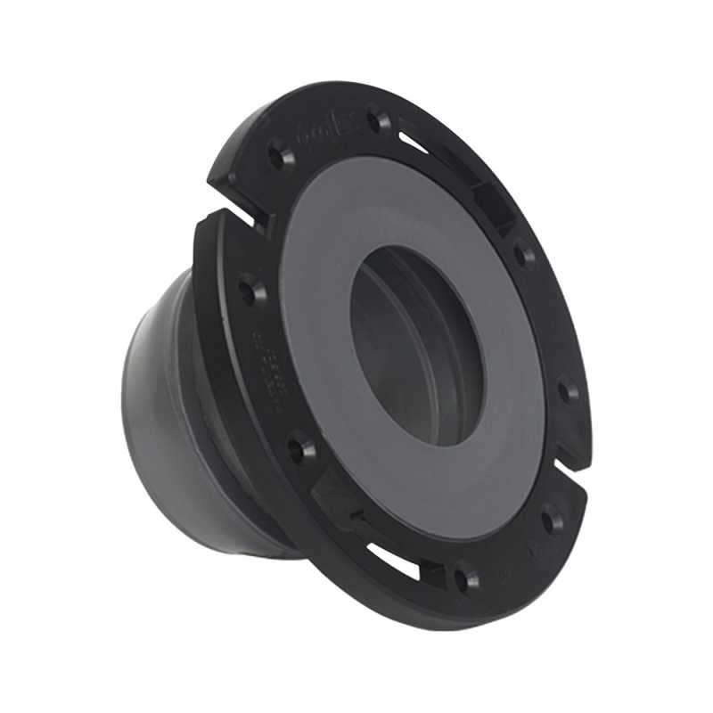 BRIDA FLEXIBLE PARA SANITARIO 4 PULGADAS NEGRO