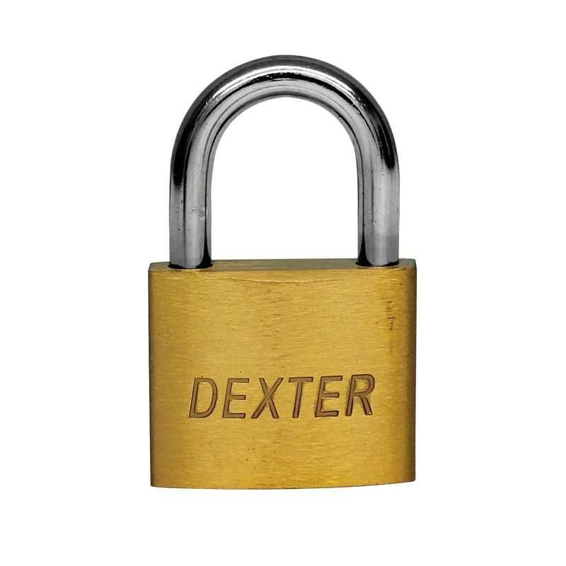 CANDADO DEXTER LATONADO 30 MM GANCHO CORTO