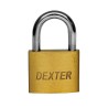 CANDADO DEXTER LATONADO 30 MM GANCHO CORTO