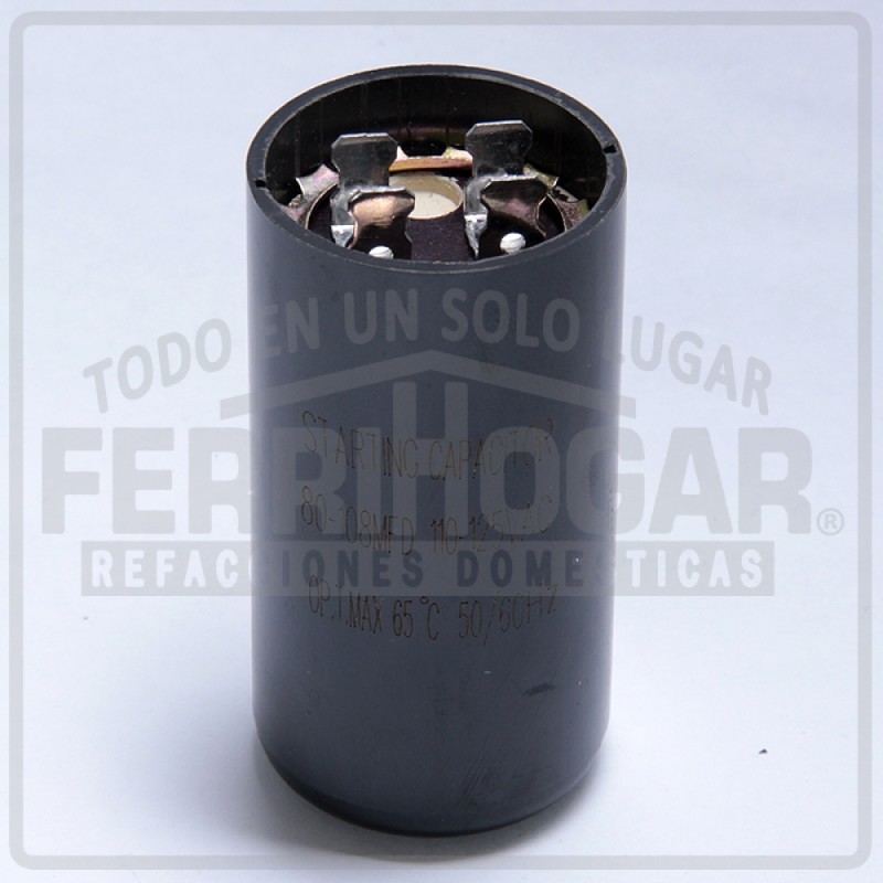 CAPACITOR DE ARRANQUE 80-108 MFD 110V 1/8 HP